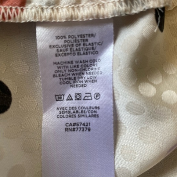 Ann Taylor polka dot smocked neck shell top light heirloom women's size MP - Picture 6 of 7